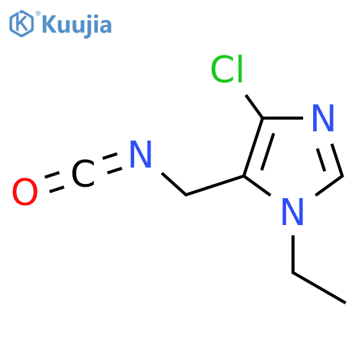 4-chloro-1-ethyl-5-(isocyanatomethyl)-1H-imidazole structure