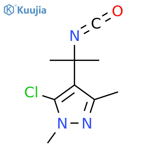 5-chloro-4-(2-isocyanatopropan-2-yl)-1,3-dimethyl-1H-pyrazole structure