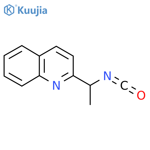 2-(1-isocyanatoethyl)quinoline structure