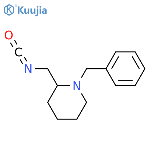 1-benzyl-2-(isocyanatomethyl)piperidine structure