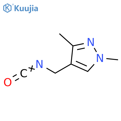 4-(isocyanatomethyl)-1,3-dimethyl-1H-pyrazole structure