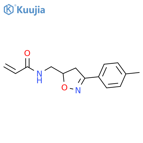 N-[[4,5-Dihydro-3-(4-methylphenyl)-5-isoxazolyl]methyl]-2-propenamide structure