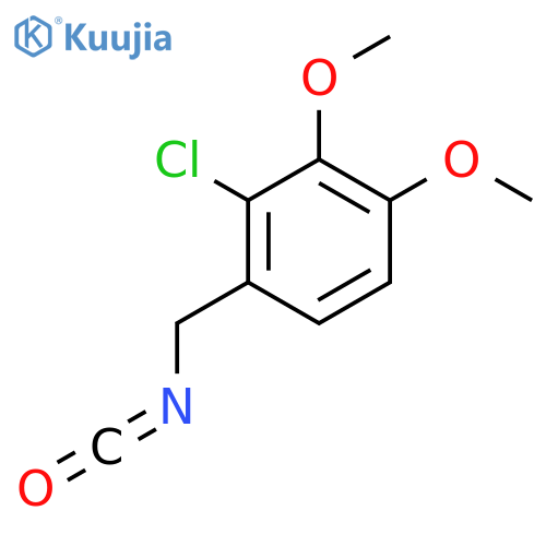 2-chloro-1-(isocyanatomethyl)-3,4-dimethoxybenzene structure
