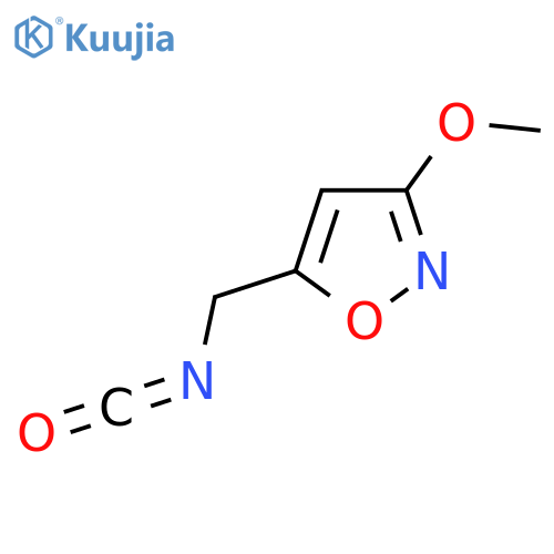 5-(isocyanatomethyl)-3-methoxy-1,2-oxazole structure