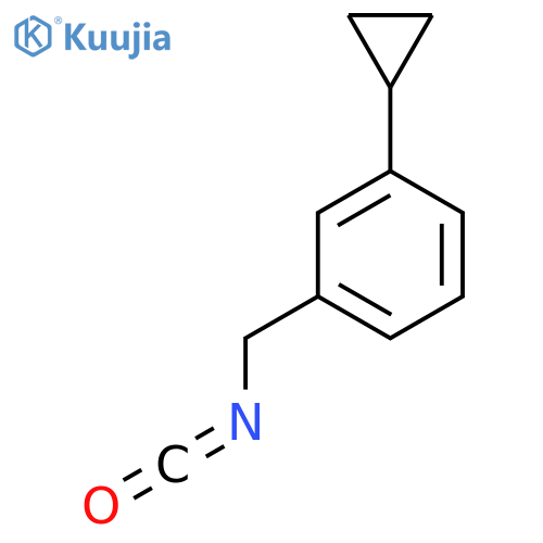1-cyclopropyl-3-(isocyanatomethyl)benzene structure