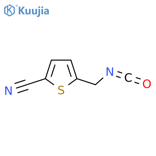 5-(isocyanatomethyl)thiophene-2-carbonitrile structure