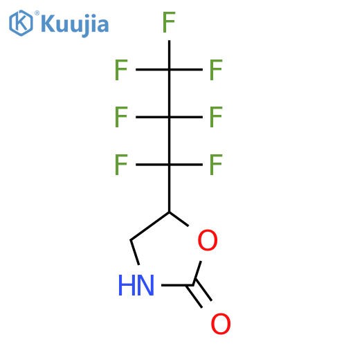 5-(Heptafluoropropyl)-1,3-oxazolidin-2-one structure