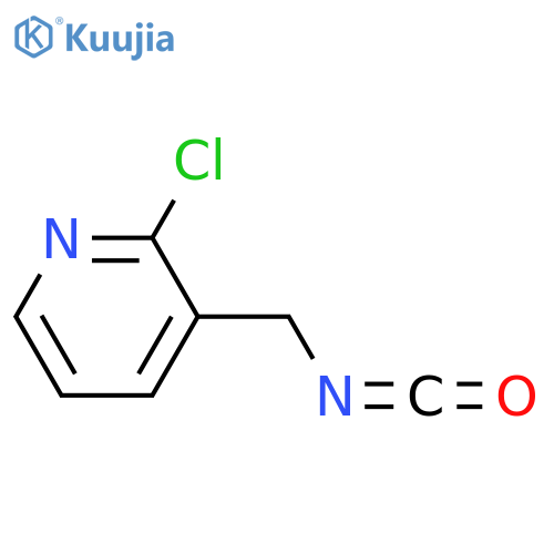 2-chloro-3-(isocyanatomethyl)pyridine structure