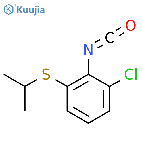1-chloro-2-isocyanato-3-(propan-2-ylsulfanyl)benzene structure
