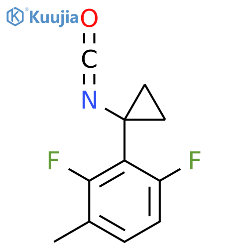 1,3-Difluoro-2-(1-isocyanatocyclopropyl)-4-methylbenzene structure