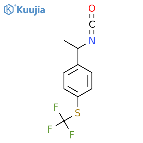 1-(1-isocyanatoethyl)-4-(trifluoromethyl)sulfanylbenzene structure