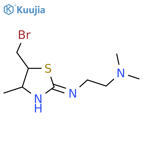 5-(bromomethyl)-N-2-(dimethylamino)ethyl-4-methyl-4,5-dihydro-1,3-thiazol-2-amine structure