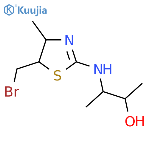 3-{5-(bromomethyl)-4-methyl-4,5-dihydro-1,3-thiazol-2-ylamino}butan-2-ol structure