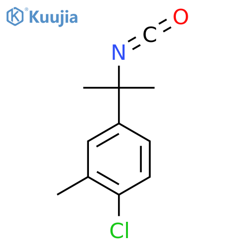 1-chloro-4-(2-isocyanatopropan-2-yl)-2-methylbenzene structure