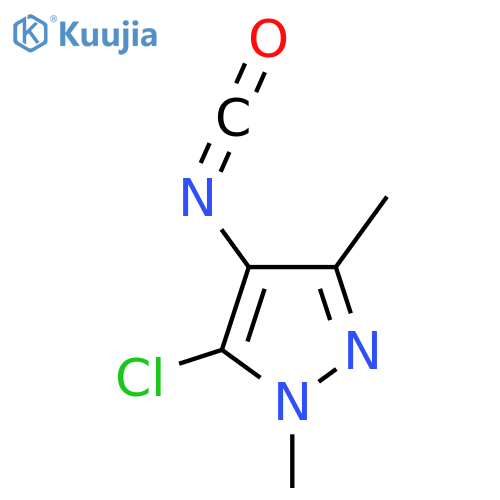 5-chloro-4-isocyanato-1,3-dimethyl-1H-pyrazole structure