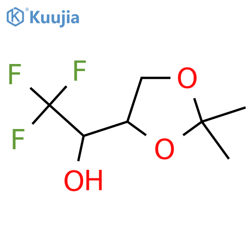 1-(2,2-dimethyl-1,3-dioxolan-4-yl)-2,2,2-trifluoroethan-1-ol structure