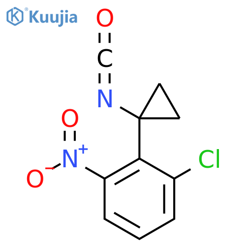 1-chloro-2-(1-isocyanatocyclopropyl)-3-nitrobenzene structure