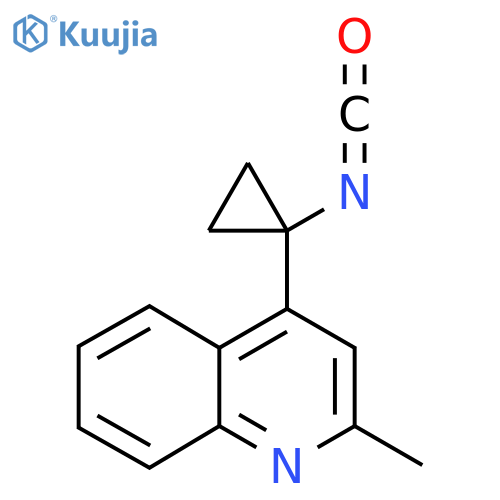 4-(1-isocyanatocyclopropyl)-2-methylquinoline structure