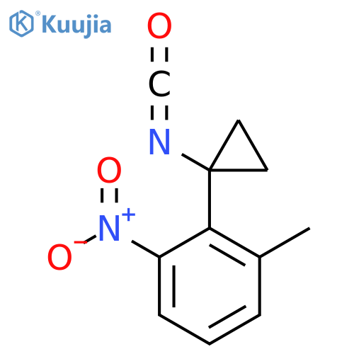 2-(1-isocyanatocyclopropyl)-1-methyl-3-nitrobenzene structure