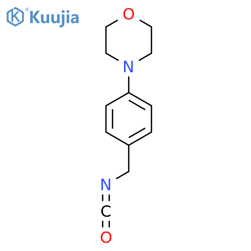 4-4-(isocyanatomethyl)phenylmorpholine structure