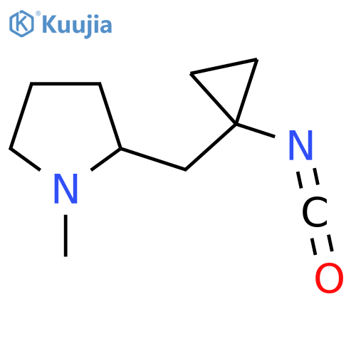 2-(1-isocyanatocyclopropyl)methyl-1-methylpyrrolidine structure