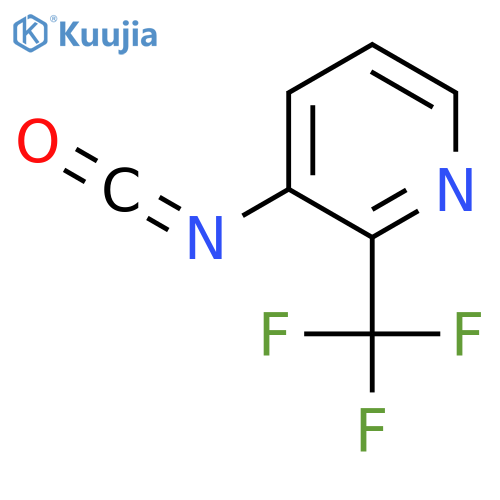 3-isocyanato-2-(trifluoromethyl)pyridine structure