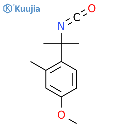1-(2-isocyanatopropan-2-yl)-4-methoxy-2-methylbenzene structure