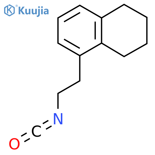 5-(2-isocyanatoethyl)-1,2,3,4-tetrahydronaphthalene structure