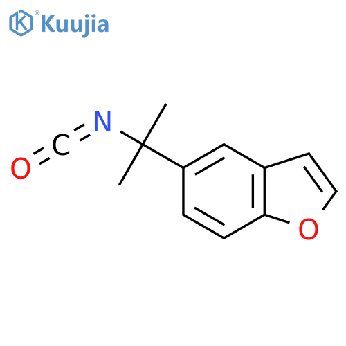 5-(2-Isocyanatopropan-2-yl)-1-benzofuran structure