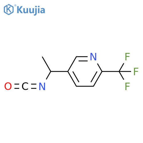 5-(1-isocyanatoethyl)-2-(trifluoromethyl)pyridine structure