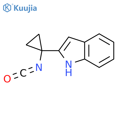 2-(1-isocyanatocyclopropyl)-1H-indole structure