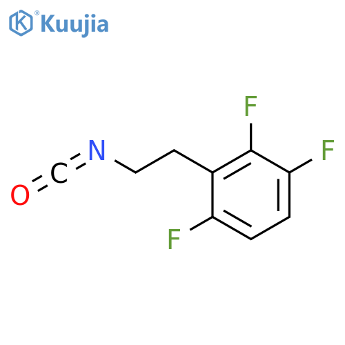 1,2,4-trifluoro-3-(2-isocyanatoethyl)benzene structure