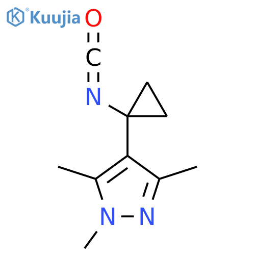 4-(1-isocyanatocyclopropyl)-1,3,5-trimethyl-1H-pyrazole structure
