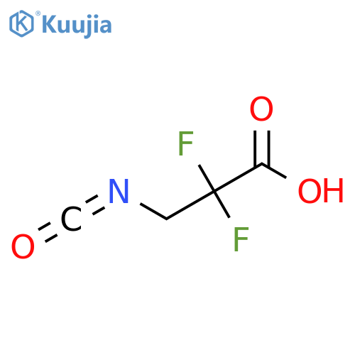 2,2-Difluoro-3-isocyanatopropanoic acid structure