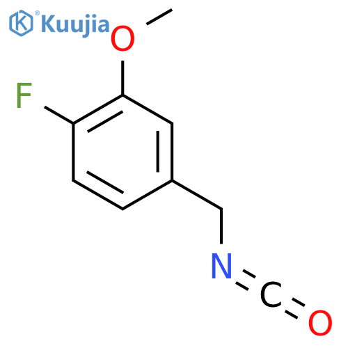 1-fluoro-4-(isocyanatomethyl)-2-methoxybenzene structure