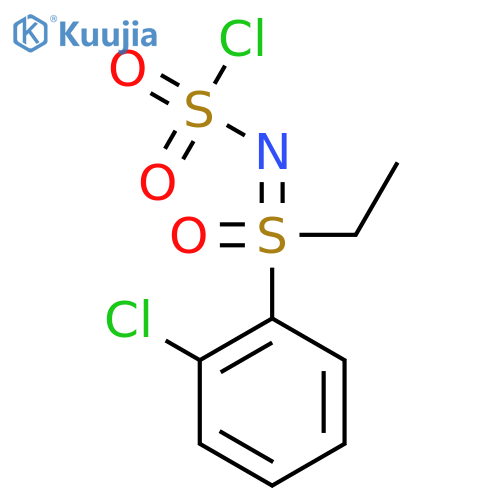(2-chlorophenyl)(chlorosulfonyl)iminoethyl-lambda6-sulfanone structure