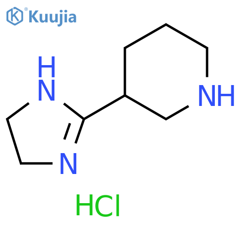 3-(4,5-dihydro-1H-imidazol-2-yl)piperidine dihydrochloride structure