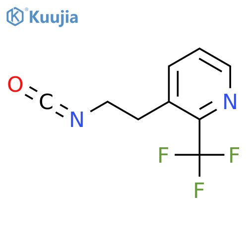 3-(2-isocyanatoethyl)-2-(trifluoromethyl)pyridine structure