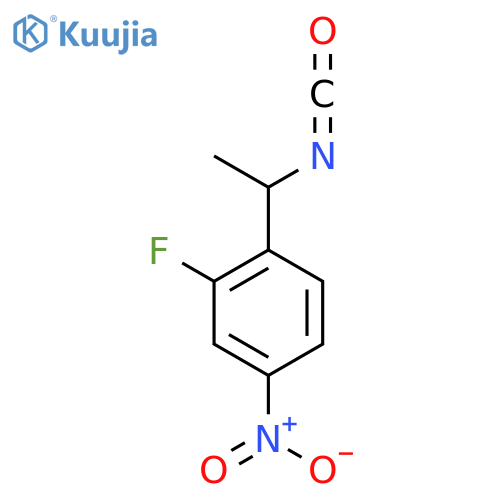 2-fluoro-1-(1-isocyanatoethyl)-4-nitrobenzene structure