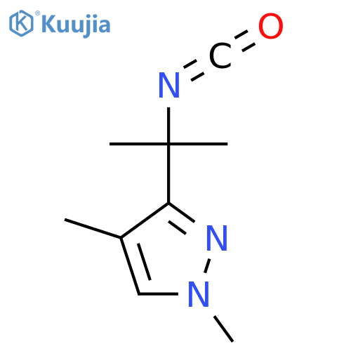 3-(2-isocyanatopropan-2-yl)-1,4-dimethyl-1H-pyrazole structure