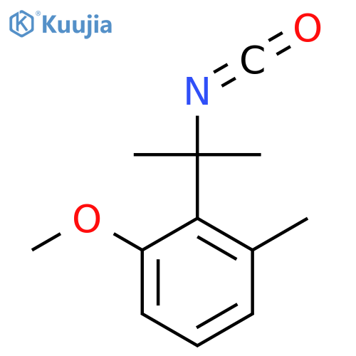 2-(2-isocyanatopropan-2-yl)-1-methoxy-3-methylbenzene structure
