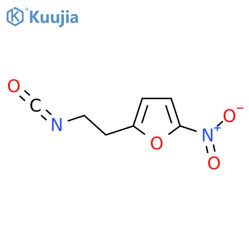 2-(2-isocyanatoethyl)-5-nitrofuran structure
