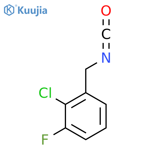 2-chloro-1-fluoro-3-(isocyanatomethyl)benzene structure
