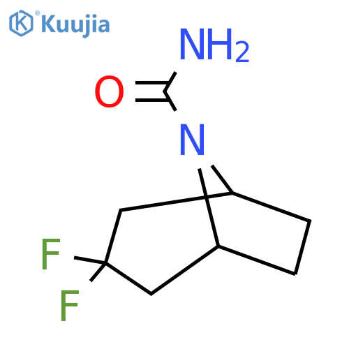 3,3-Difluoro-8-azabicyclo[3.2.1]octane-8-carboxamide structure