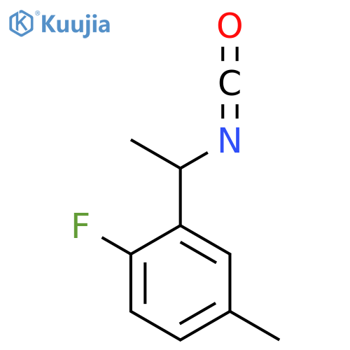1-fluoro-2-(1-isocyanatoethyl)-4-methylbenzene structure