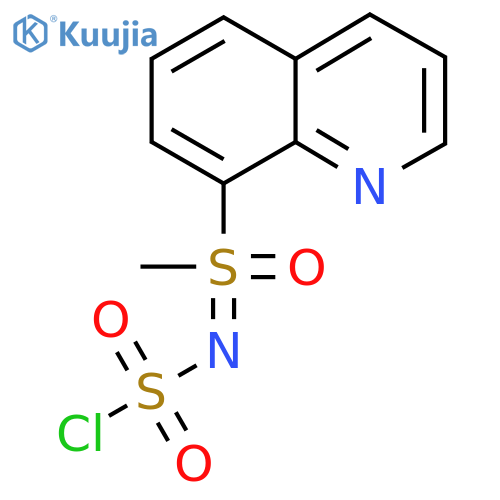 (chlorosulfonyl)imino(methyl)(quinolin-8-yl)-lambda6-sulfanone structure