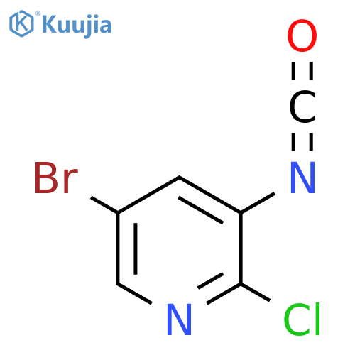 5-Bromo-2-chloro-3-isocyanatopyridine structure
