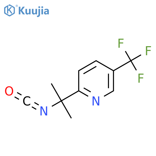 2-(2-isocyanatopropan-2-yl)-5-(trifluoromethyl)pyridine structure