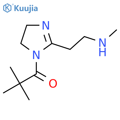 2,2-dimethyl-1-{2-2-(methylamino)ethyl-4,5-dihydro-1H-imidazol-1-yl}propan-1-one structure