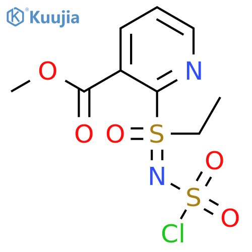 methyl 2-{(chlorosulfonyl)imino(ethyl)oxo-lambda6-sulfanyl}pyridine-3-carboxylate structure
